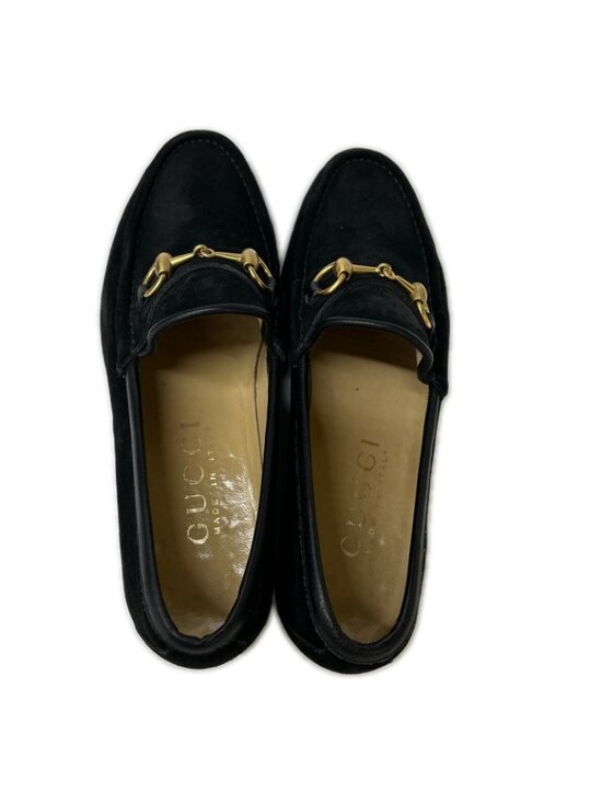 Gucci 110 2 Suede Horsebit Loafers